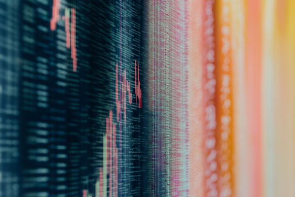 Gráficos de análisis financiero y datos de inversión